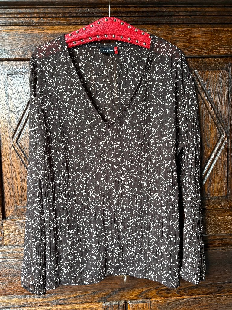 Bruine tuniek, tuniek, top beige details; XL: Gina Benotti, Ophalen of Verzenden, Zo goed als nieuw, Maat 46/48 (XL) of groter