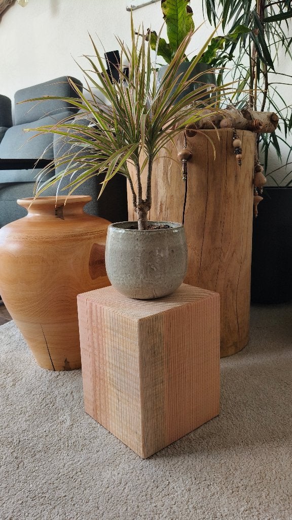 Mini zuil - houten blok Douglas 25cm #03, Houtatelier M.Y., Info@myhoutatelier.nl, Nieuw, Ophalen of Verzenden