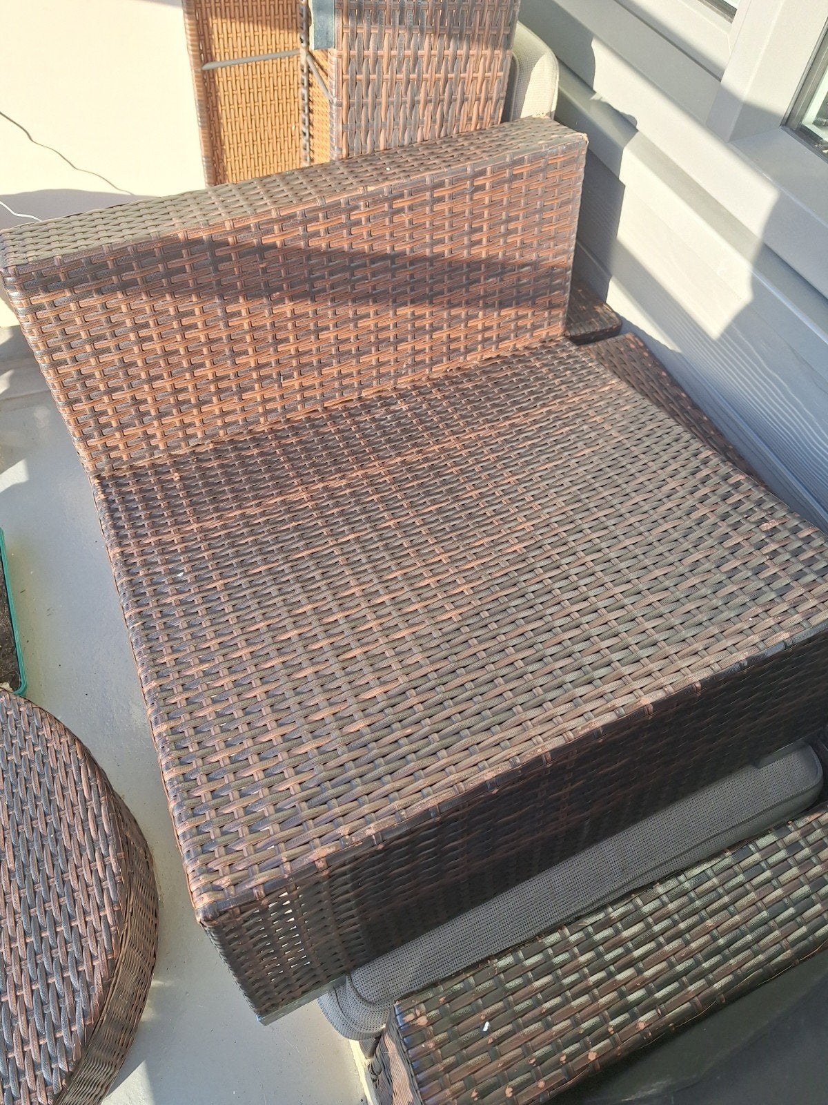 bank en tafel voor de tuin, Tuin en Terras, Ophalen, Zo goed als nieuw, Metaal, Overige typen