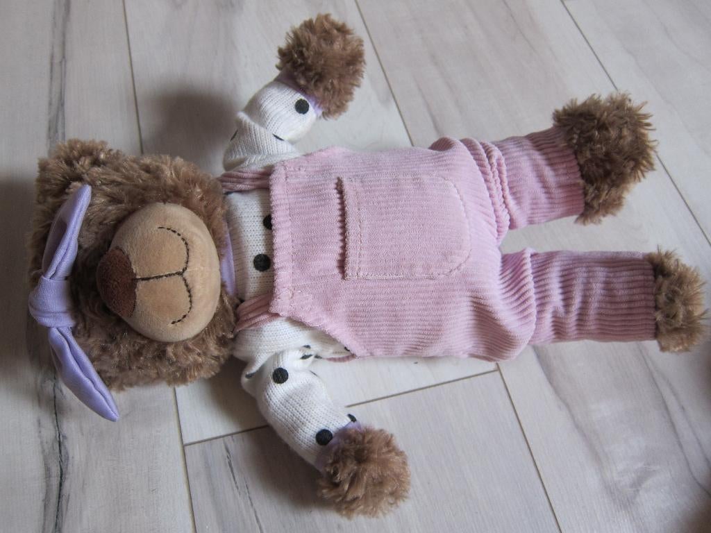 Beer Bodo "Minifeet" met kleertjes (Hema)., Ophalen of Verzenden, Nieuw, Beer