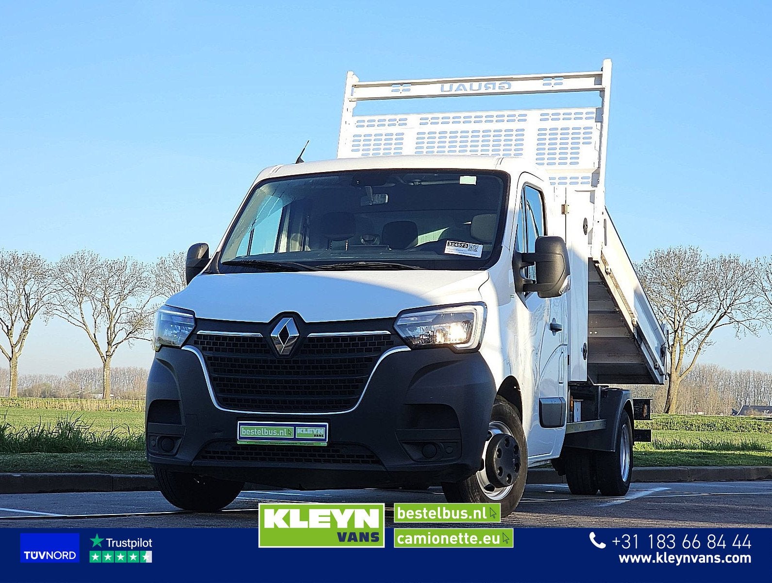 RENAULT MASTER 2.3 dubbellucht kipper !, Auto's, 145 pk, Gebruikt, Euro 6, Renault