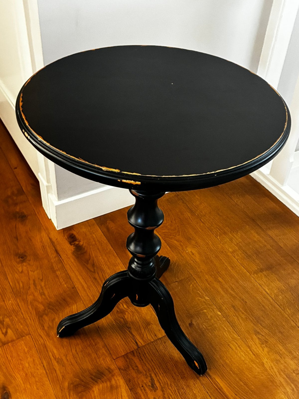 Bijzettafel zwart brocante, Ophalen