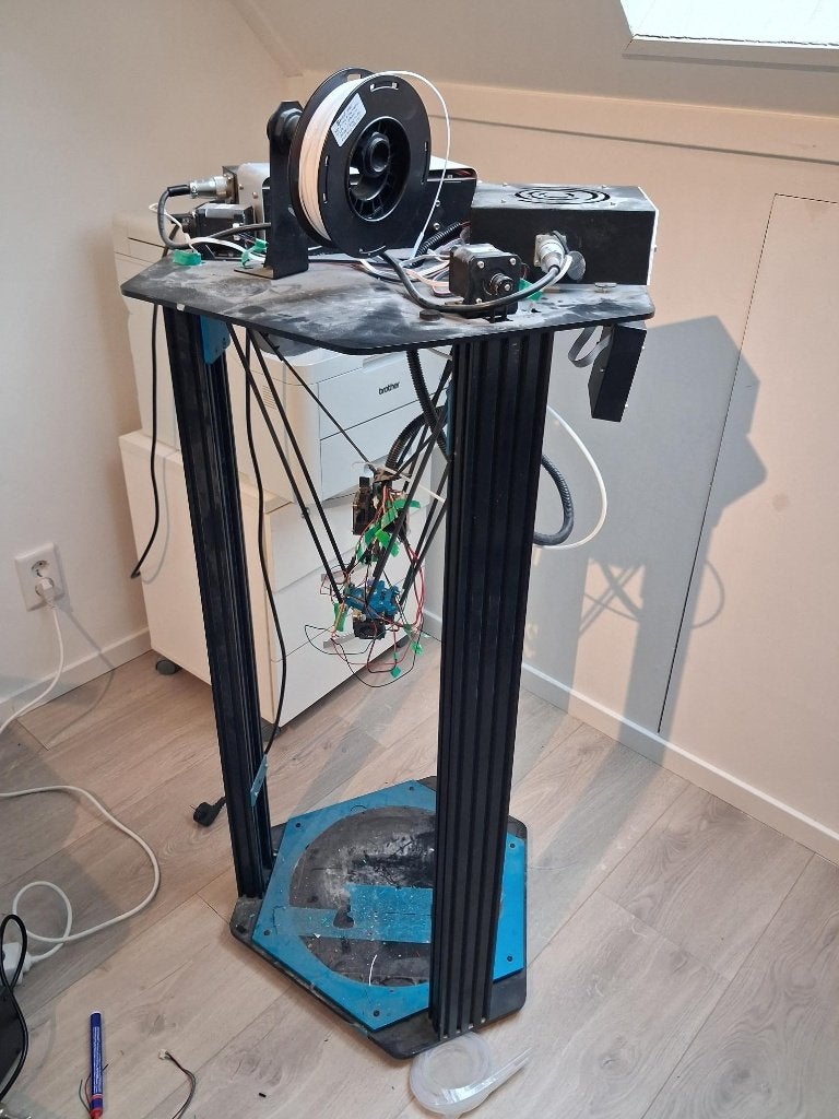 3D Delta Printer Grootformaat, Computers en Software, 3D Printers, Gebruikt, Filament, Ophalen