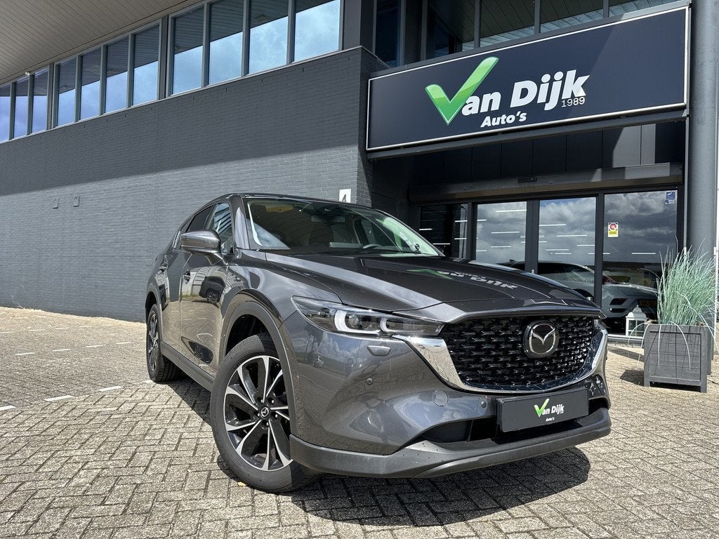 Mazda CX-5 2.0 Autom.M Hybrid Bose El.Klep Navi 360Camera, 1998 cc, Stof, Gebruikt, Zwart