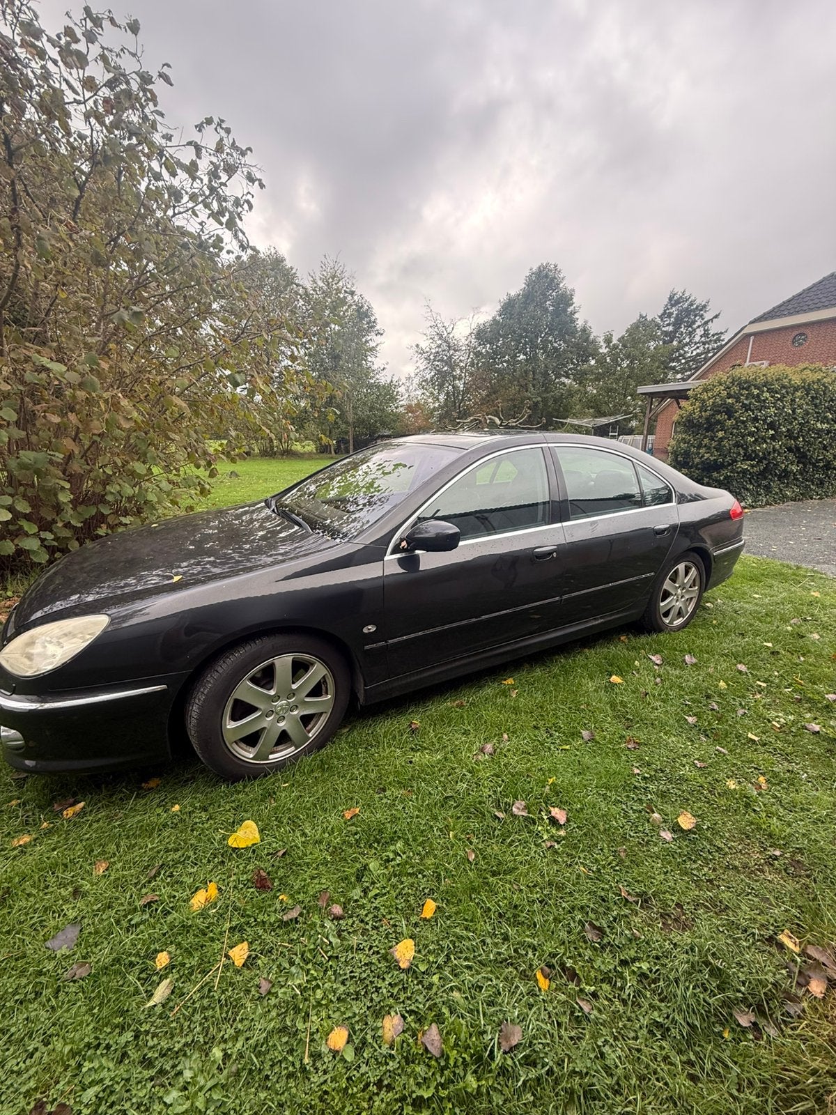 Peugeot 607 2007 Zwart, Auto's, 1800 kg, Zwart, 2946 cc, Zwart