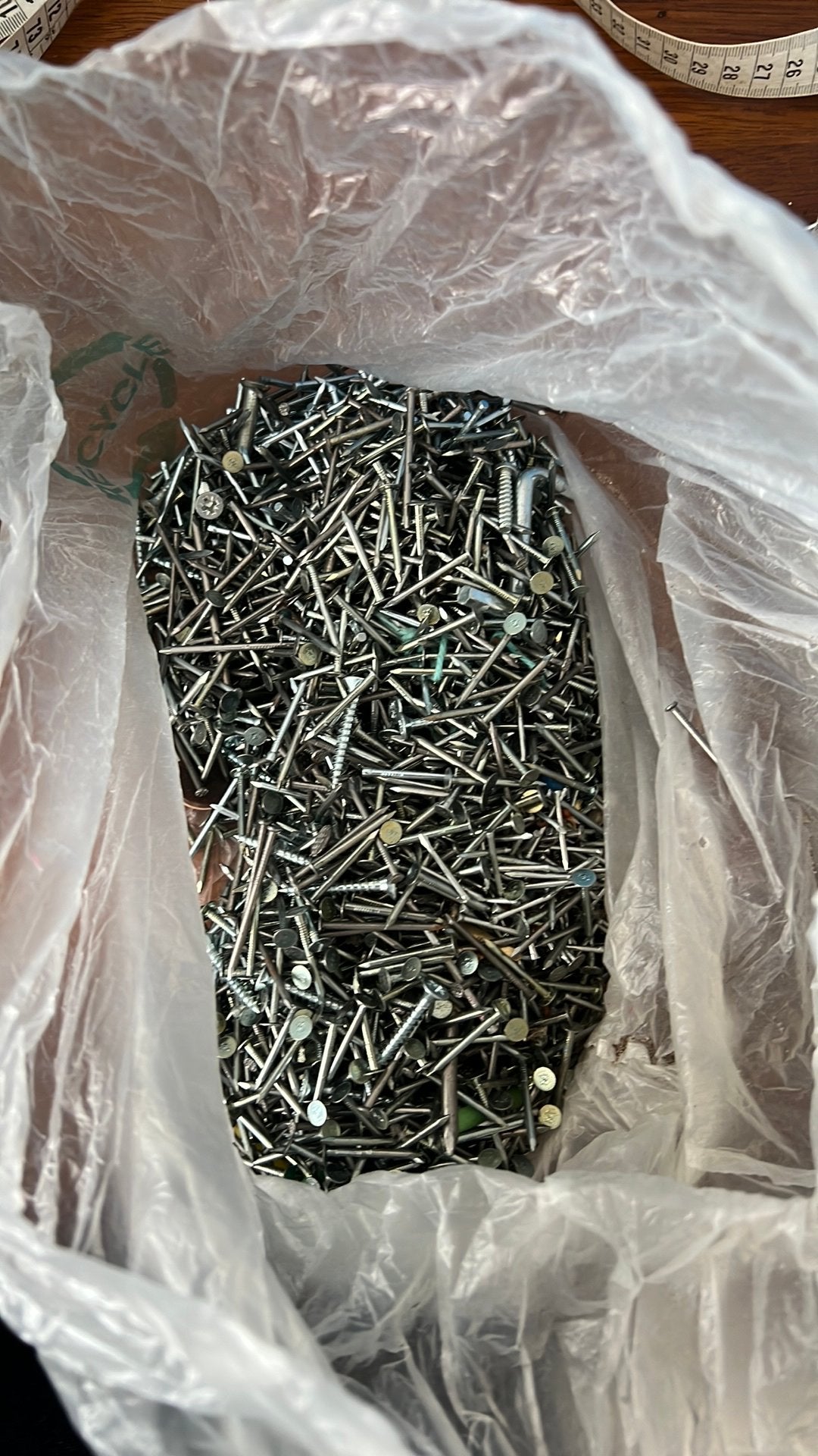 Laatste kans! Zak met spijkers en schroeven, Ophalen of Verzenden, Zo goed als nieuw, Minder dan 50 mm, Schroeven