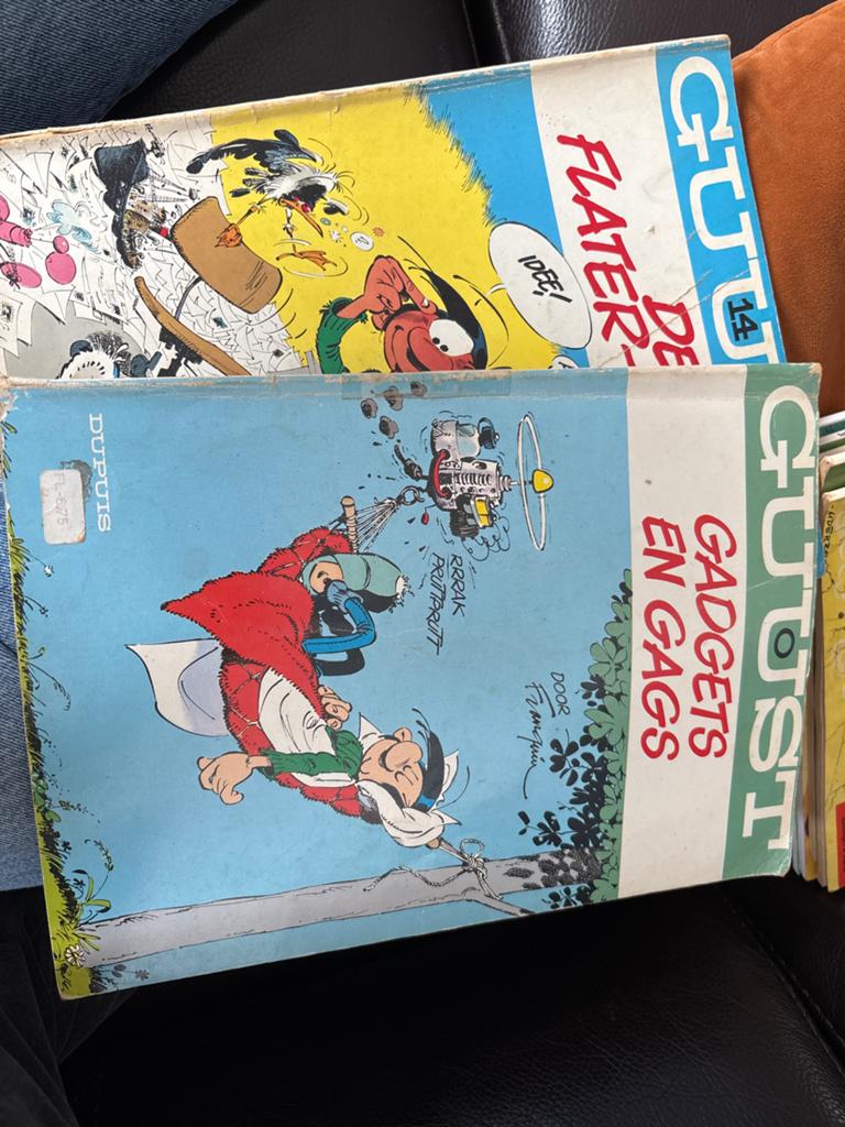 Guust Flater stripboeken - Nummers 0 en 14, Meerdere stripboeken, Ophalen of Verzenden, Gelezen