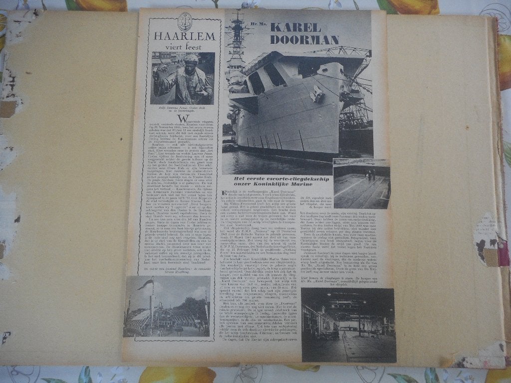 Hr. Ms. Karel Doorman. Escorte-vliegdekschip. 1946., Ophalen of Verzenden, Landmacht, Nederland, Overige typen
