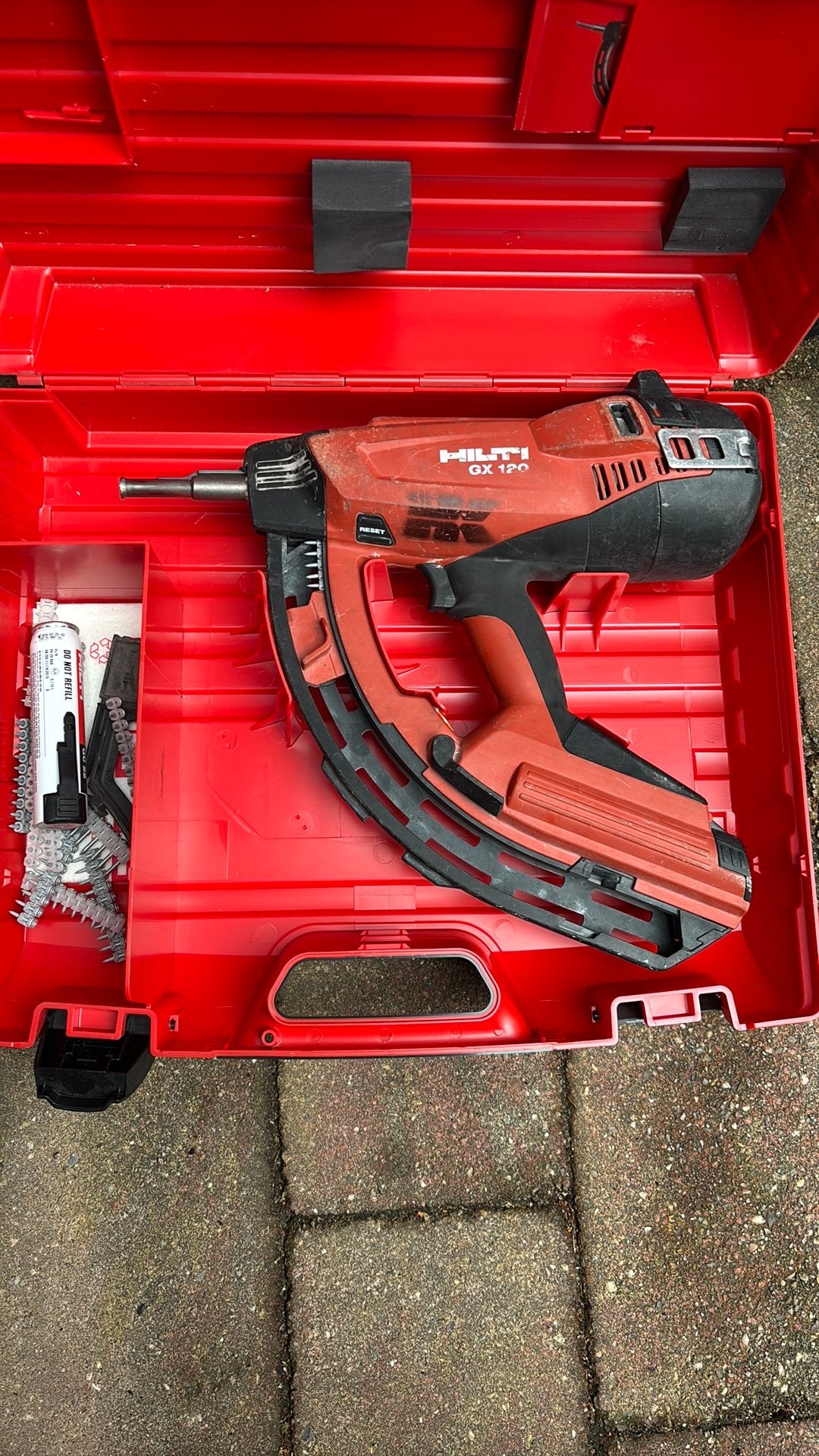 Hilti gx 120 schiethamer, let op, Ophalen, Gebruikt, Boor- en/of Breekhamer