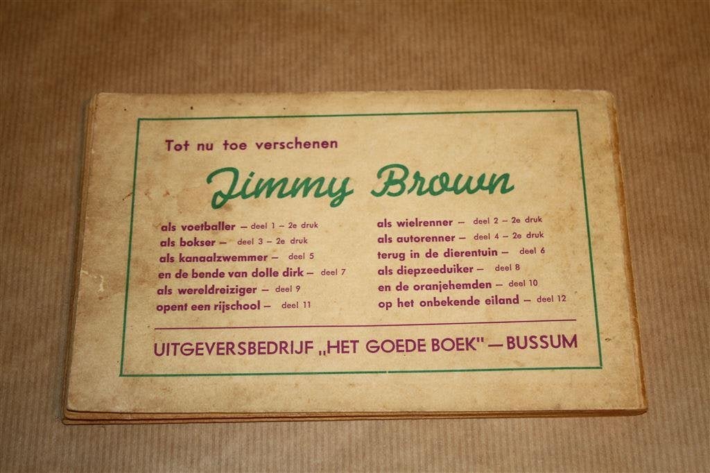 Jimmy Brown opent een rijschool., Eén stripboek, Ophalen of Verzenden, Gelezen