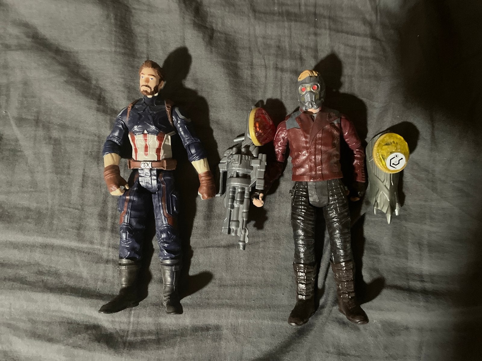 Marvel actiefiguren: Captain America & Star-Lord, Ophalen of Verzenden, Gebruikt