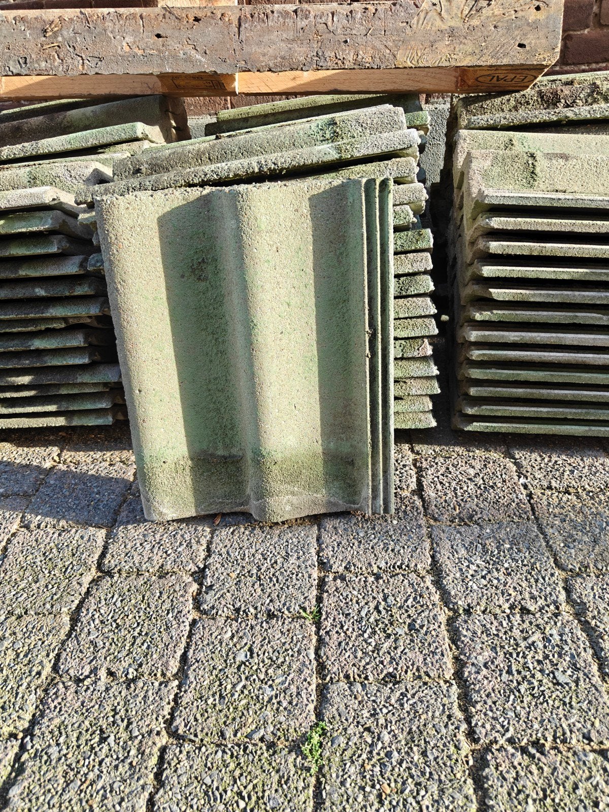 Gebruikte Sneldek dakpannen - Groen, Ophalen, Overige materialen, Gebruikt, Overige kleuren