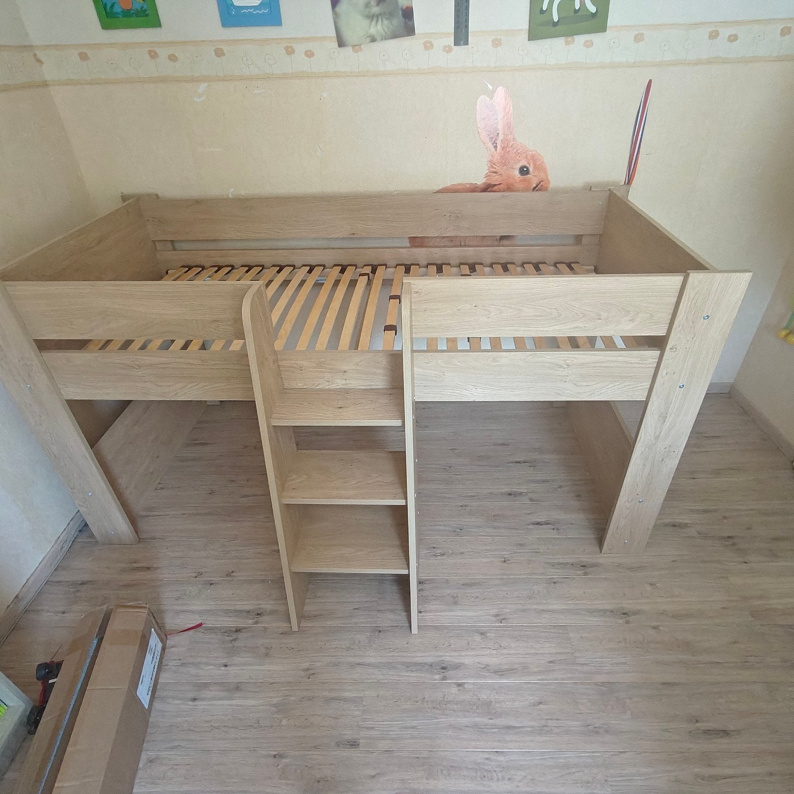 Bed hoogslaper, Ophalen, Zo goed als nieuw, Hoogslaper