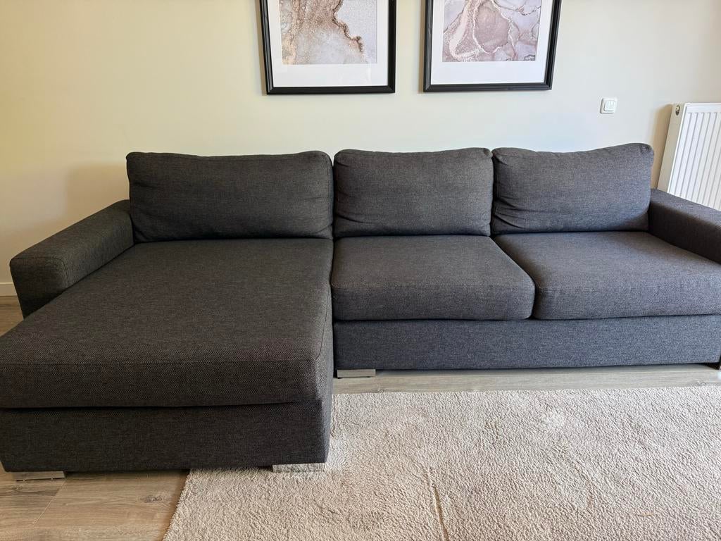 Goossens Loungebank Lucca, Huis en Inrichting, Banken | Bankstellen, Ophalen, Gebruikt, Minder dan 75 cm, Hoekbank