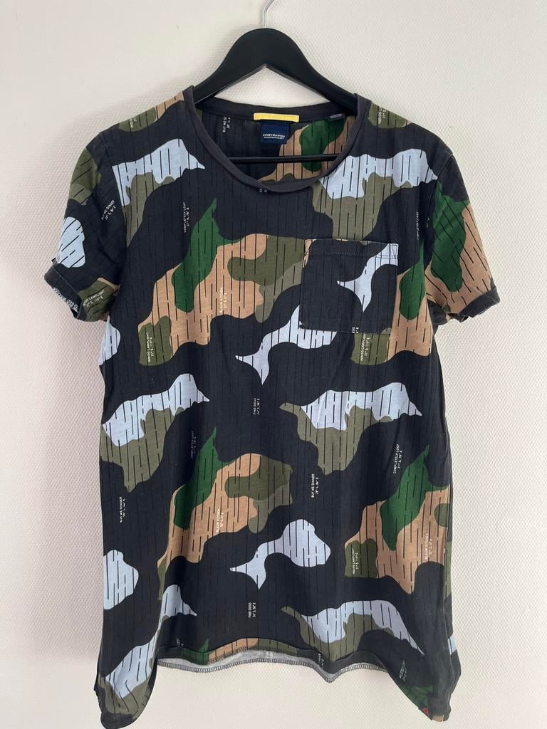 Scotch & Soda tshirt maat L, Ophalen of Verzenden, Zo goed als nieuw, Maat 52/54 (L), Groen