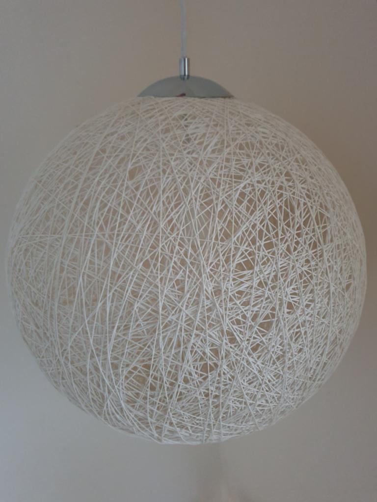 Stijlvolle bol hanglamp 50cm diameter, Ophalen, Zo goed als nieuw, Stof, Modern