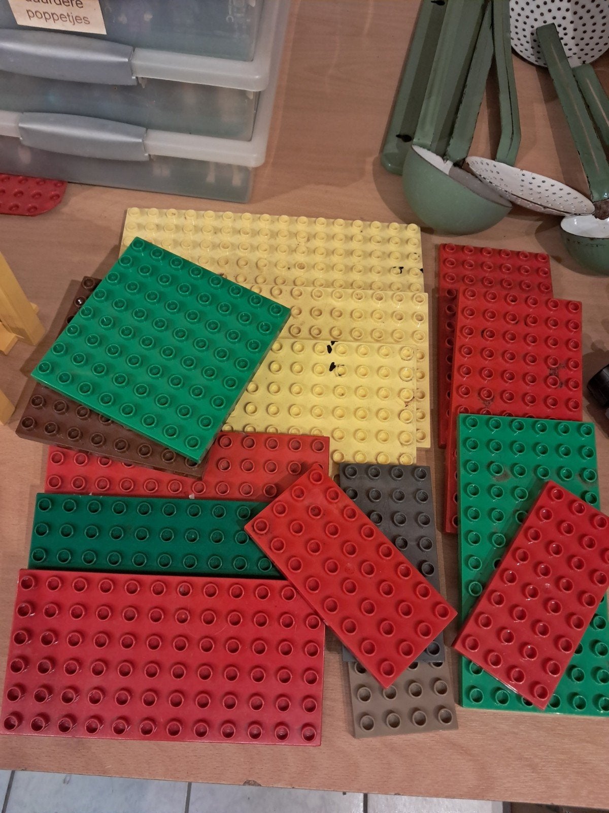 16 duplo grondplaten, Ophalen, Gebruikt, Duplo