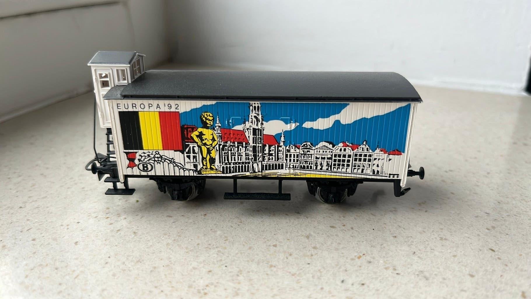 Marklin ho NMBS speciale serie Europa 92.zie omschrijving, Wisselstroom, Locomotief, Ophalen of Verzenden, Zo goed als nieuw