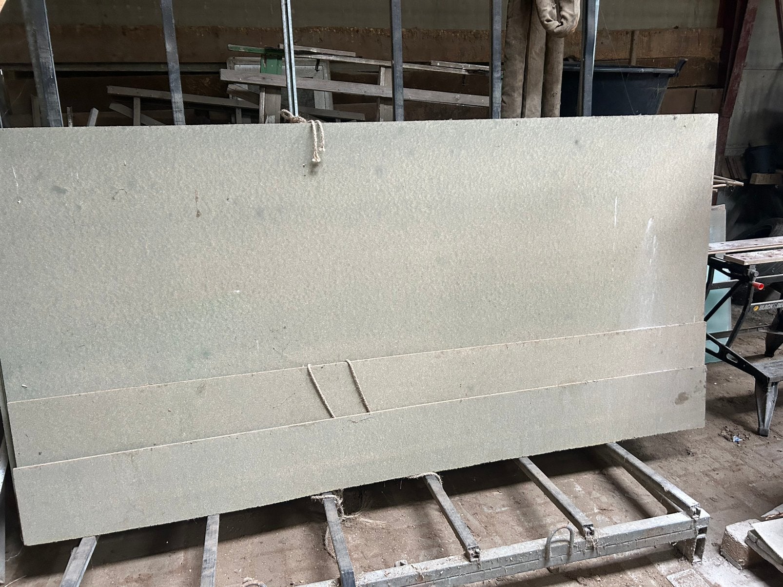 18 st groene spaanplaat, 250x125x1cm, Doe-het-zelf en Verbouw, Ophalen, Zo goed als nieuw
