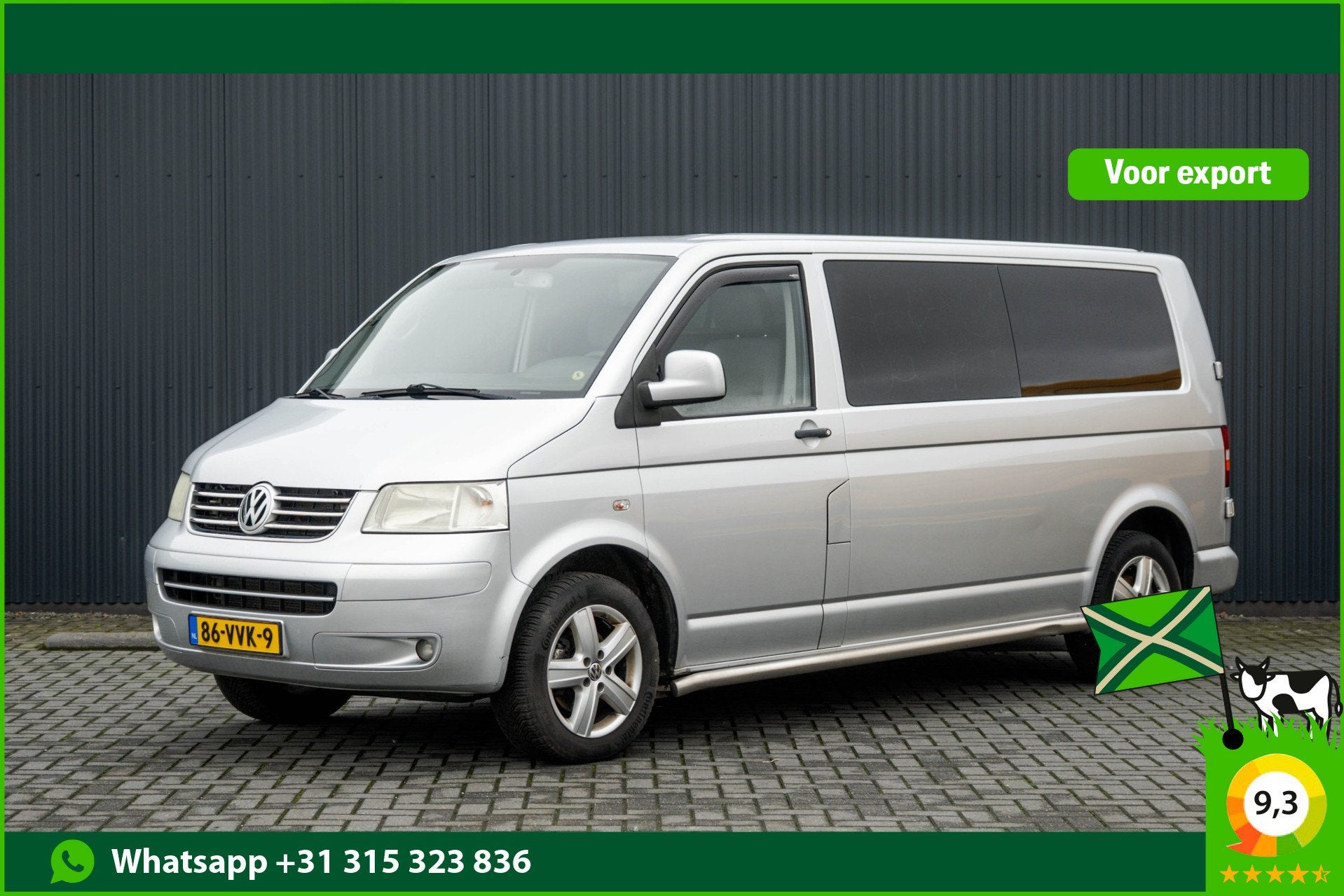 Volkswagen Transporter T5 2.5 TDI 340 L2H1 | 174 PK | Navi |, Voorwielaandrijving, Stof, Gebruikt, Zwart