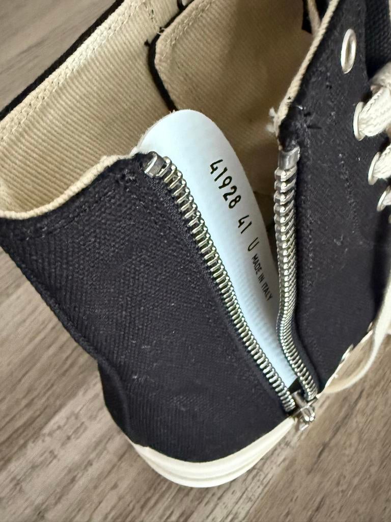 Rick Owens DRKSHDW Ramones Sneakers Zwart Maat 41, Kleding | Dames, Ophalen of Verzenden, Nieuw, Zwart, Sneakers of Gympen