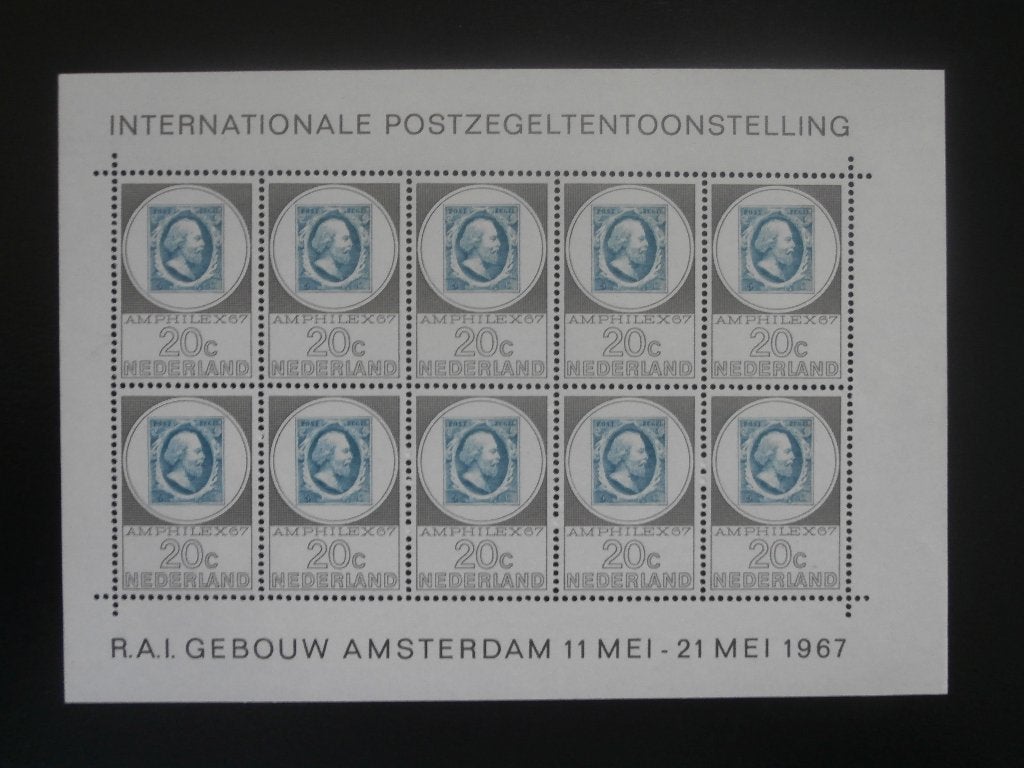 NL 1967; 3 VELLETJES AMPHILEX 4 FOTO'S, Verzenden, Na 1940, Postfris