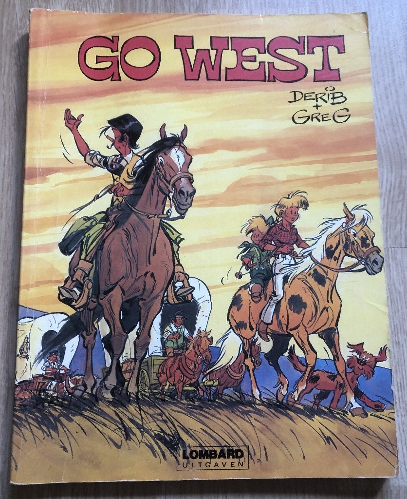 GO WEST - LOMBARD UITGAVEN - STRIPBOEK, Eén stripboek, Ophalen of Verzenden, Zo goed als nieuw