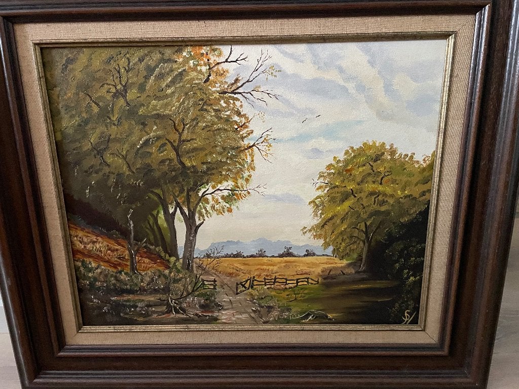 Schilderijen gesigneerd door J. Schipper, Ophalen, Doek, Landschap, Olieverf