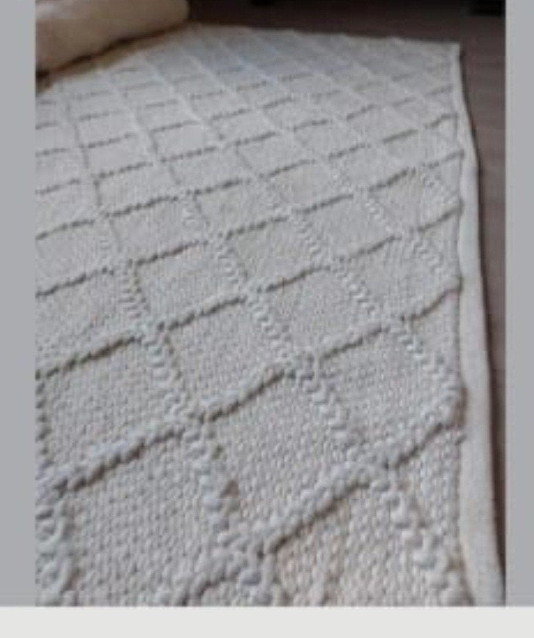 Handgemaakt groot vloerkleed 3 x 4 m roomwit. Prachtig!!, Ophalen of Verzenden, Nieuw