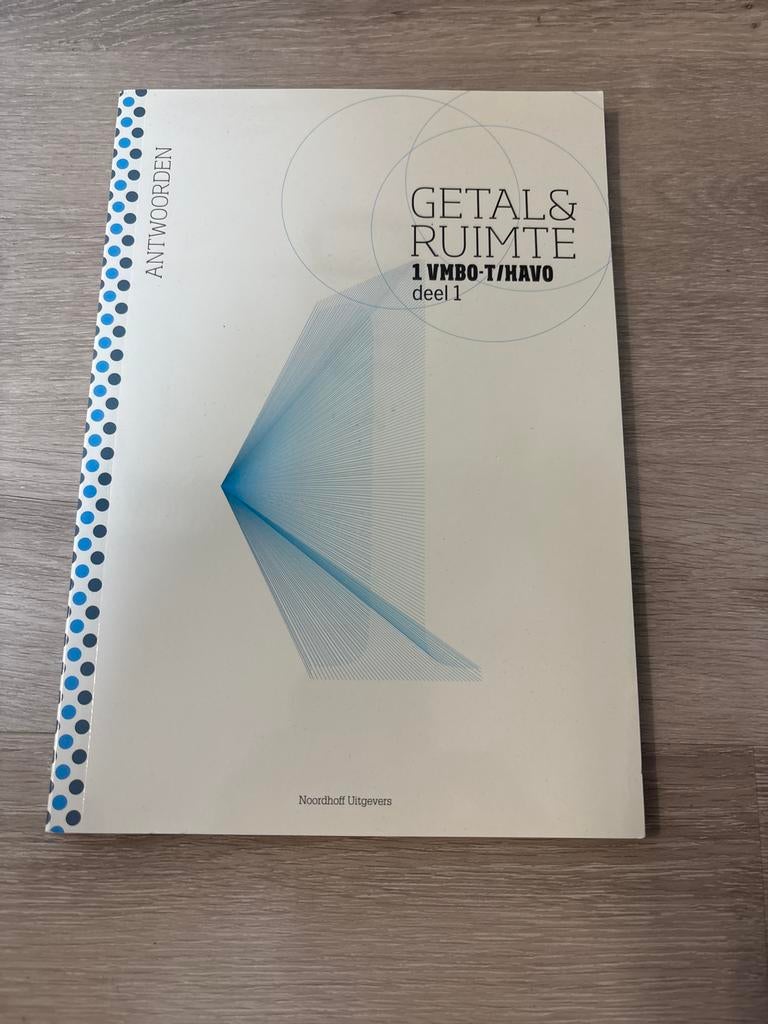Getal & Ruimte Antwoordenboek 1 VMBO-T/HAVO deel 1, Ophalen of Verzenden, Gelezen, VMBO, Wiskunde A