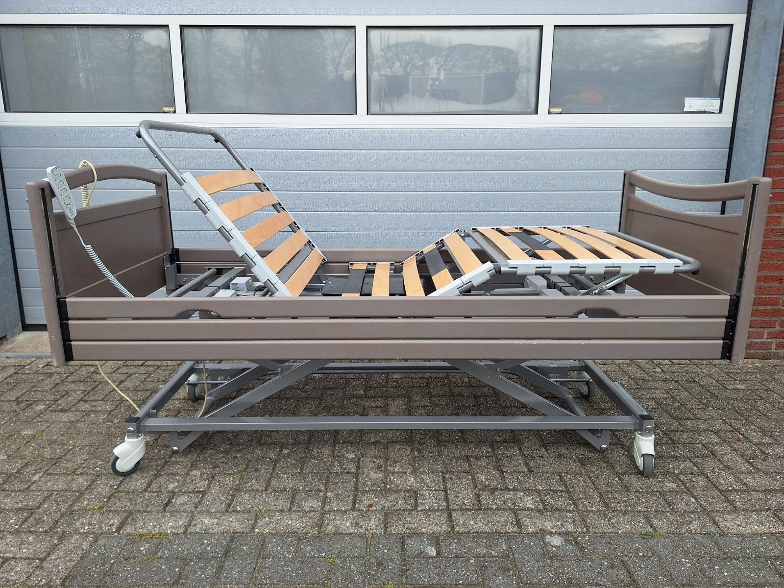 Hoog-laag bed thuiszorgbed electrisch verstelbaar, Ophalen, Verstelbaar, 90 cm, Eenpersoons