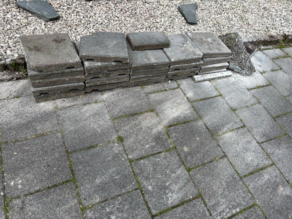 Gratis tegels 30x30, Ophalen, Gebruikt, 5 tot 10 m², Beton
