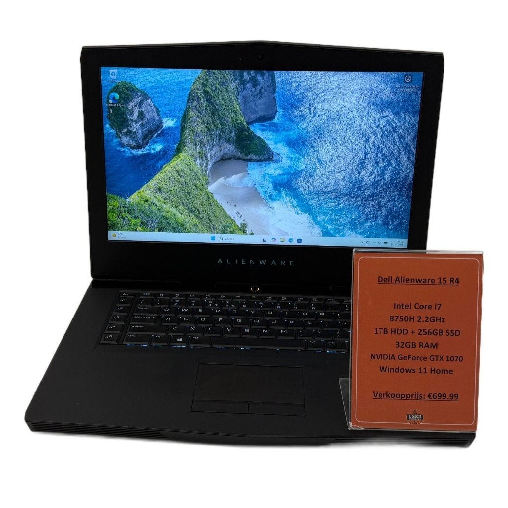 Dell Alienware 15 R4 Laptop | i7-8750 32GB RAM GTX 1070, Computers en Software, Met videokaart, 2 tot 3 Ghz, Dordrecht@usedproducts.nl