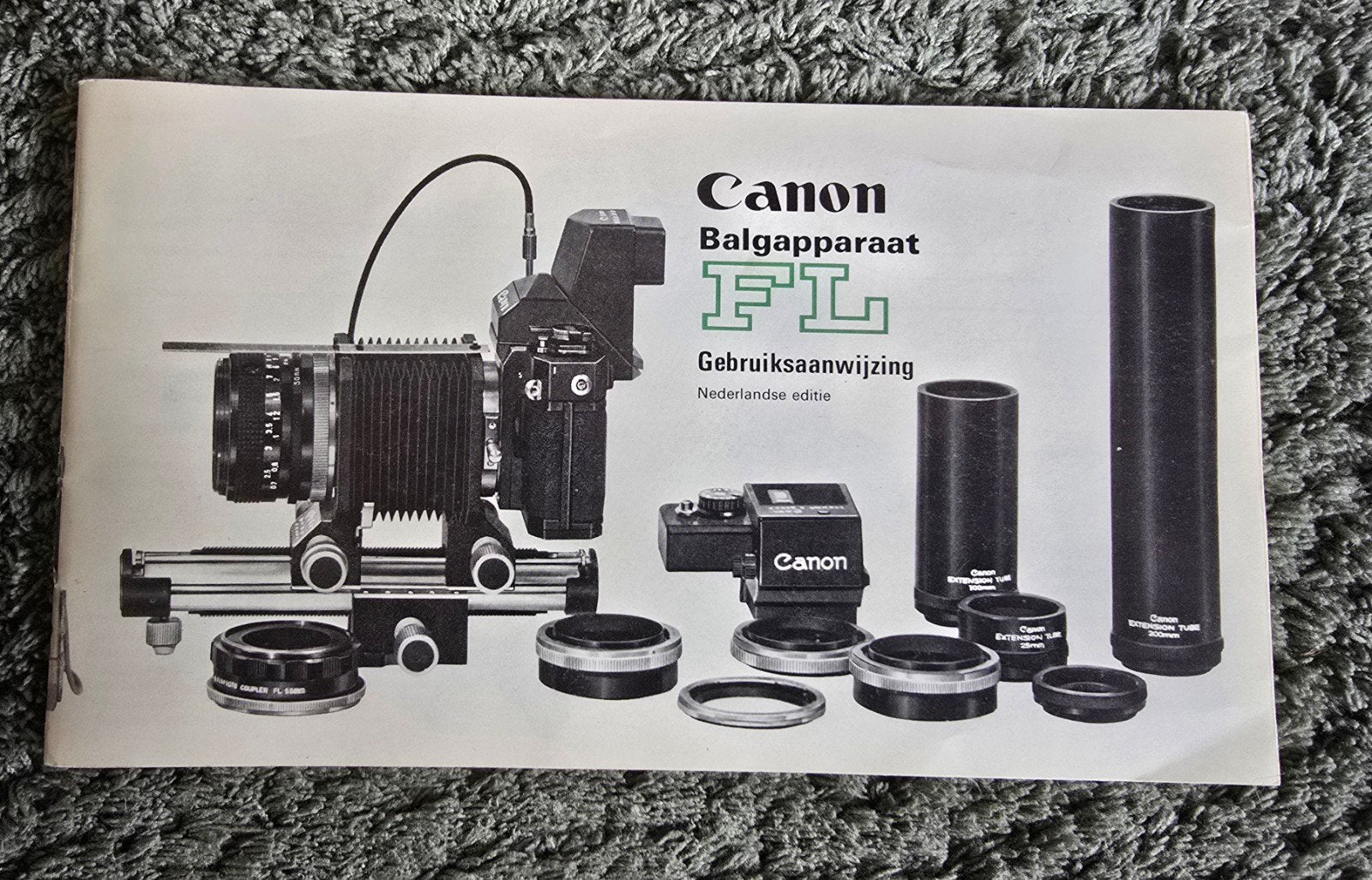 Canon Balgapparaat FL Gebruiksaanwijzing - Ned. editie, Ophalen of Verzenden, Zo goed als nieuw, Canon, Overig typen