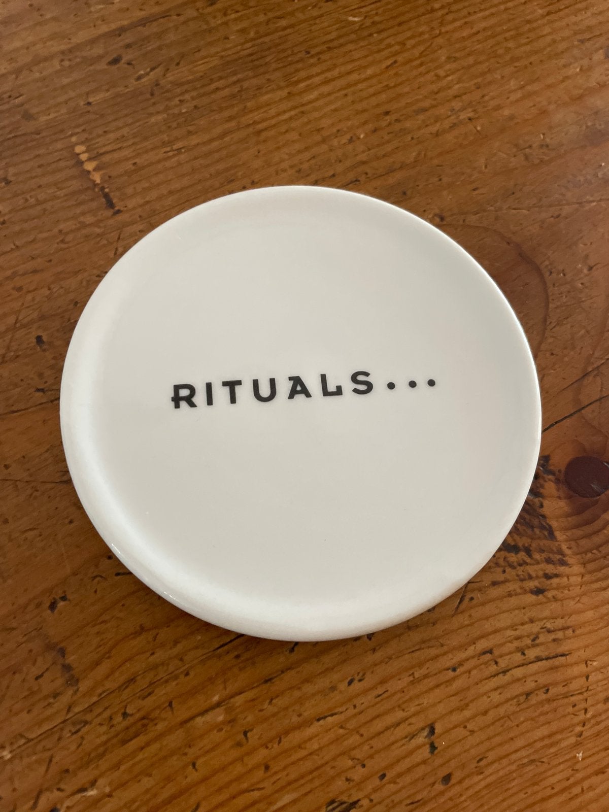Rituals schoteltje voor theezakje of sieraden, Ophalen, Steen/keramiek, Wit, Overige merken