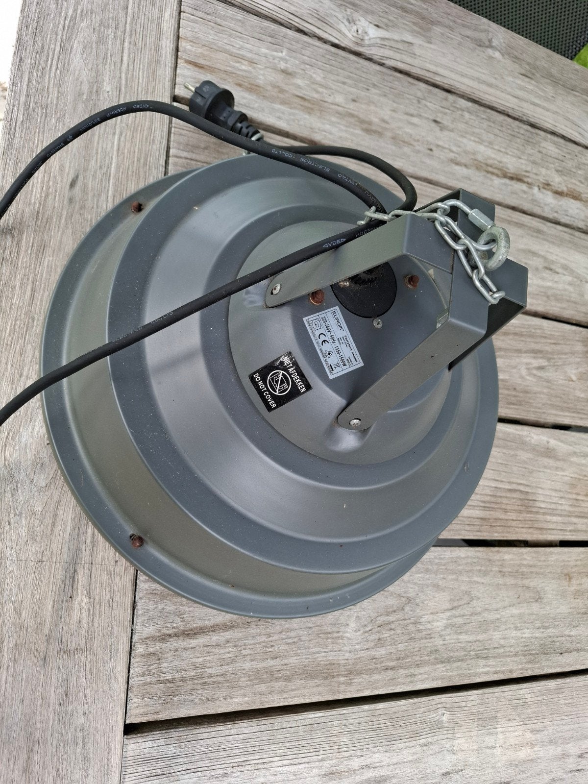 Elektrische terrasverwarmer voor buiten