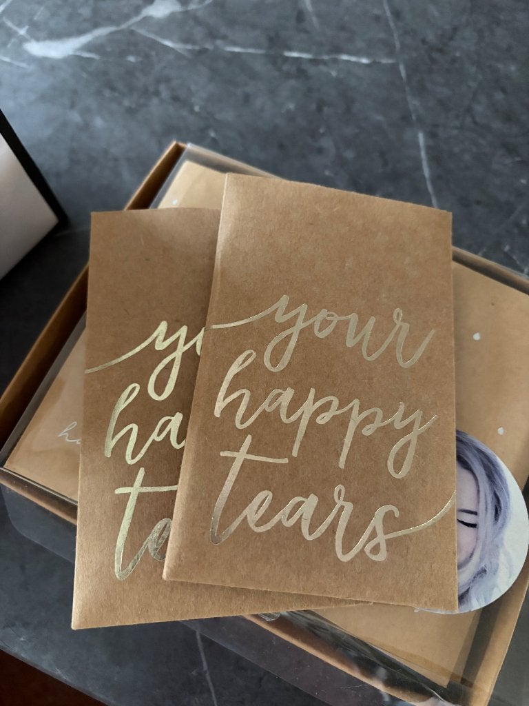 Happy tears zakdoekjes voor bruiloft/trouwerij, Ophalen, Nieuw, Versiering, Geboorte of Huwelijk
