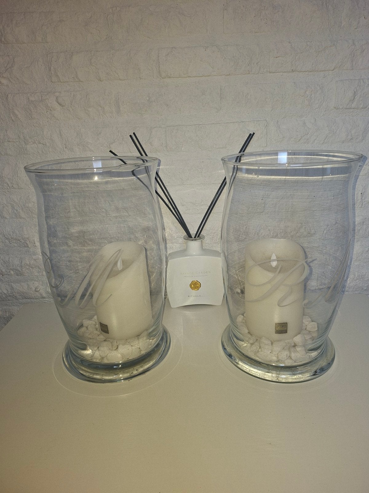 Riviera Maison XL Windlichten (set van 2), Windlicht, Rivièra Maison, Ophalen of Verzenden, Glas