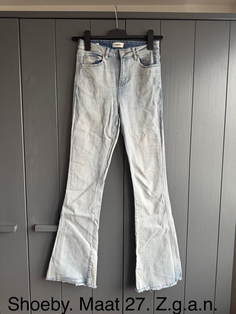 Shoeby flared jeans, maat W27, zo goed als nieuw, Ophalen of Verzenden, Zo goed als nieuw, Blauw, W27 (confectie 34) of kleiner