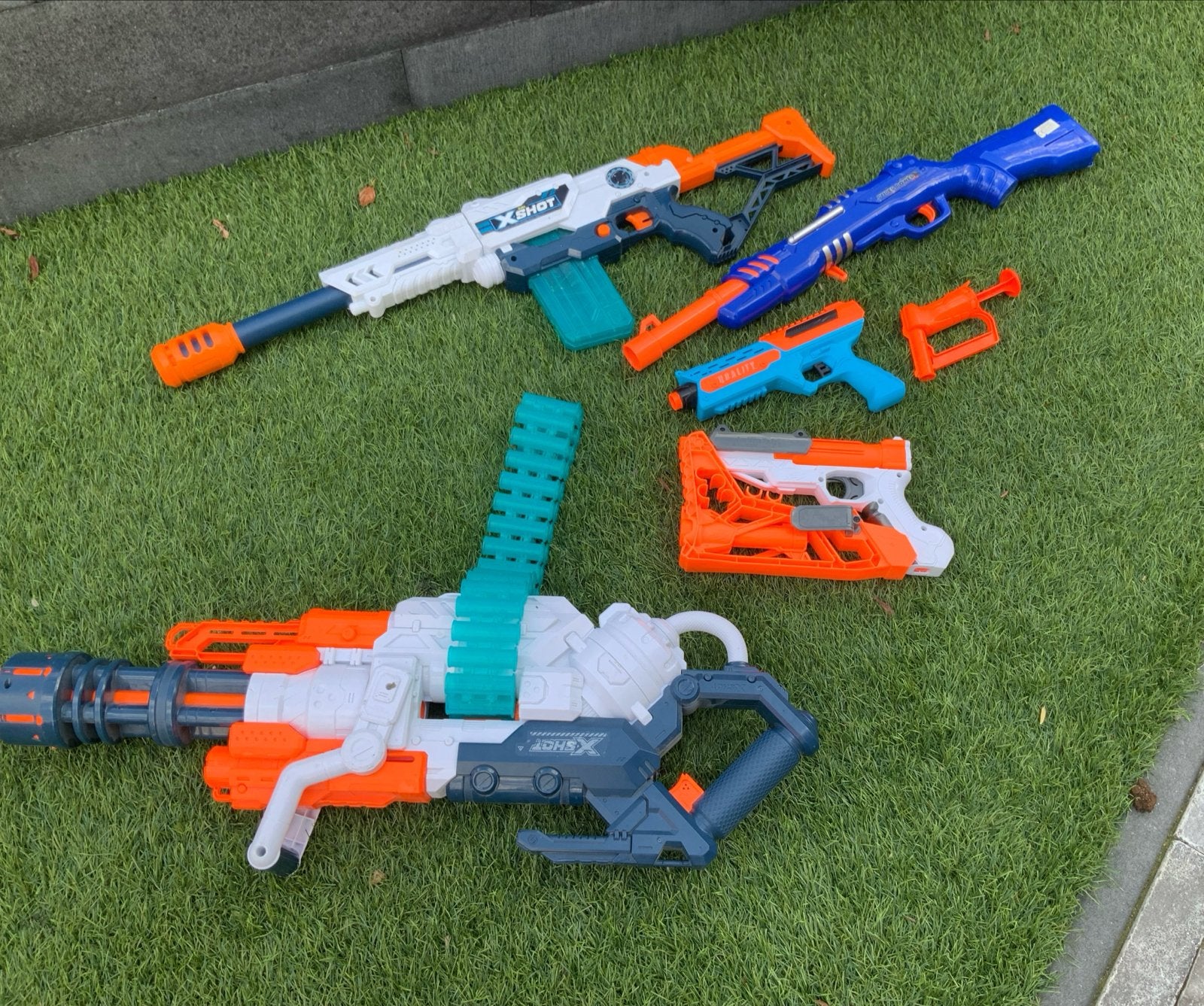 6 goed werkende Nerf geweren - X-Shot Blasters, Ophalen of Verzenden, Gebruikt
