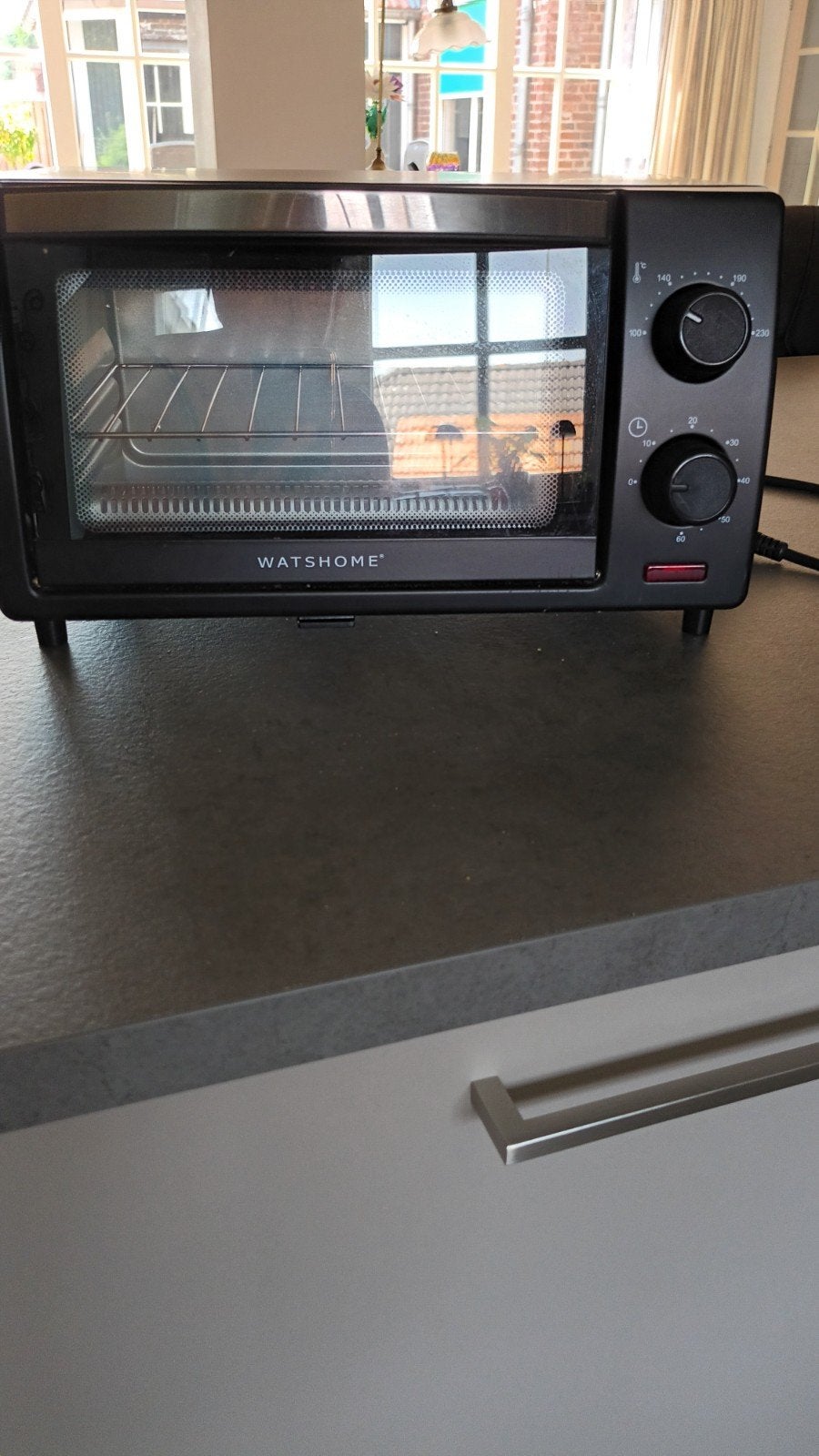 Compacte WatsHome Mini-oven, Witgoed en Apparatuur, Ovens, Zo goed als nieuw, Vrijstaand, Mini-oven, Overige merken, Minder dan 45 cm