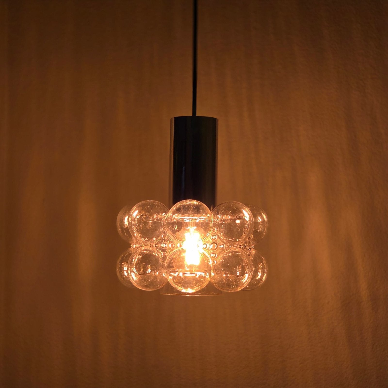 Helena Tynell Bubble lamp jaren 60, Vintage hanglamp, Verlichting, retro, pendel, woonkamerlamp, Gebruikt, Glashutte Limburg, Onbekend