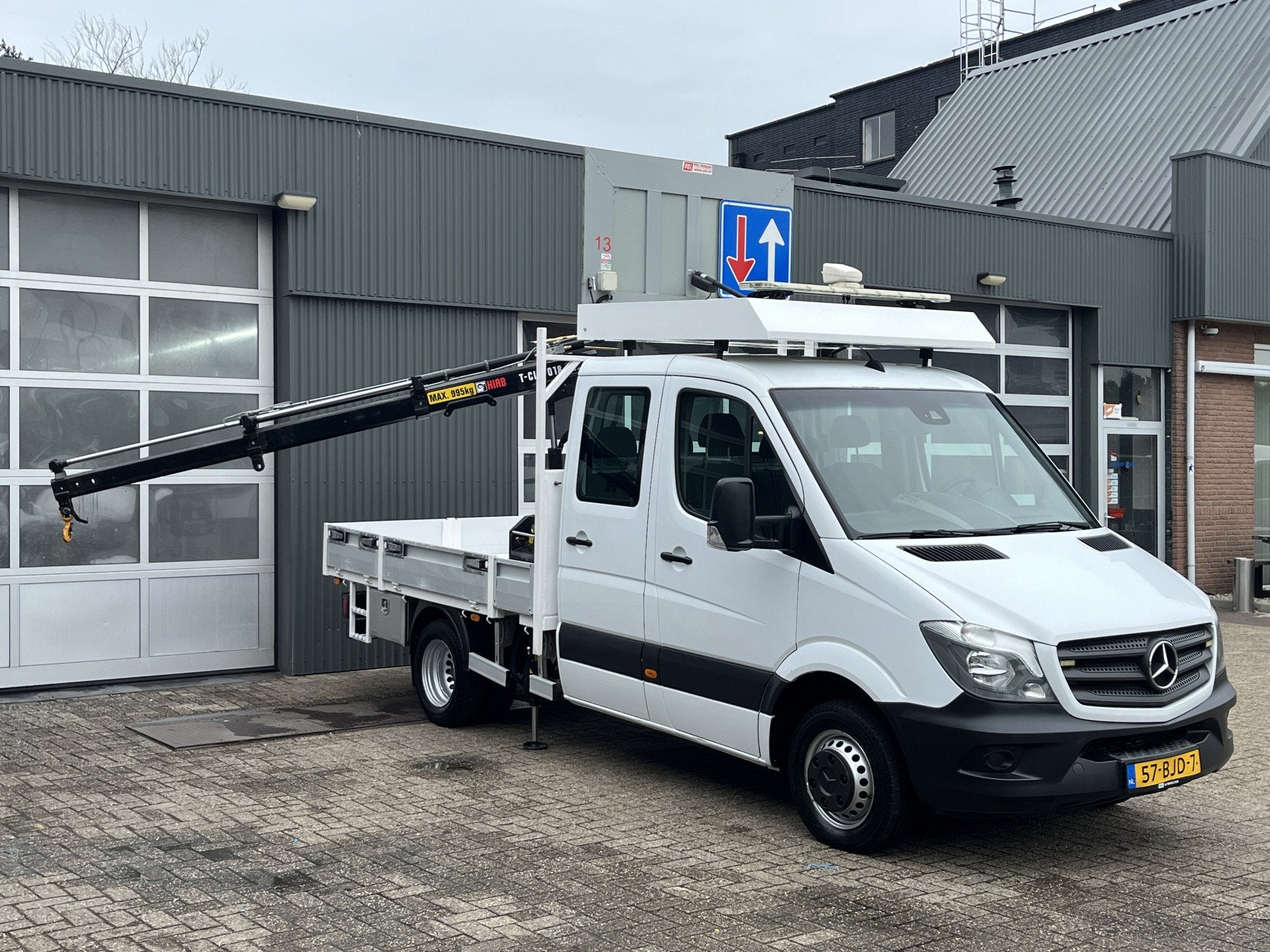 Mercedes-Benz Sprinter 513 CDI 366 Hiab Laadkraan 018T Trekh, Automaat, Gebruikt, Wit, Bedrijf