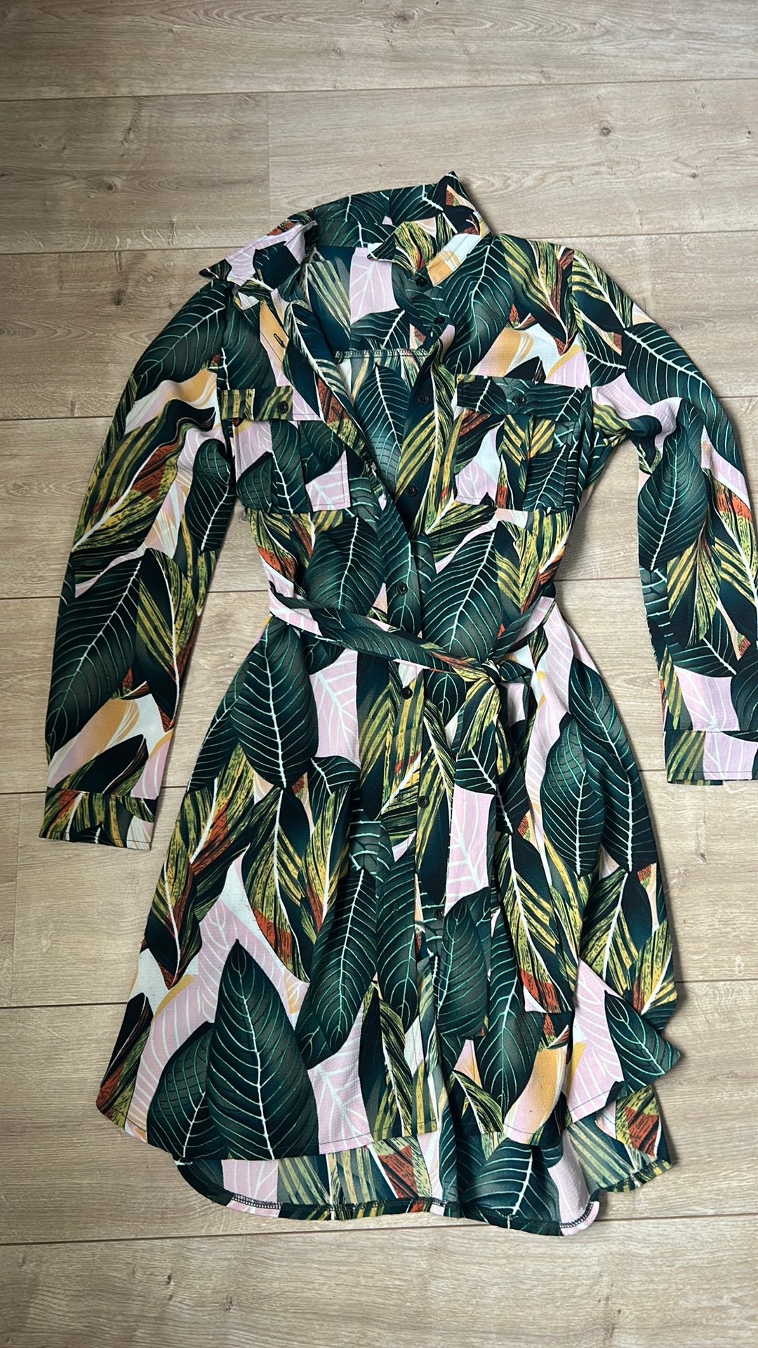 Ambika jurk jungle groen S dames M, Ophalen of Verzenden, Zo goed als nieuw, Groen