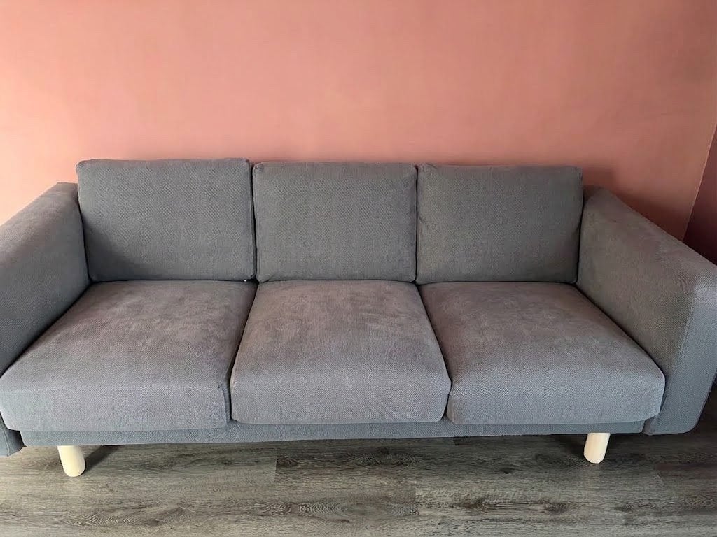 Ikea 3-zitsbank, gereinigd en gedemonteerd, Ophalen, Gebruikt, Driepersoons, 75 tot 100 cm