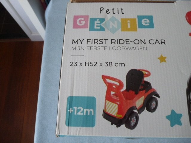 Leuke rood met zwart loopauto Loopauto met Opbergruimte, Kinderen en Baby's, Speelgoed | Buiten | Los speelgoed, Ophalen of Verzenden