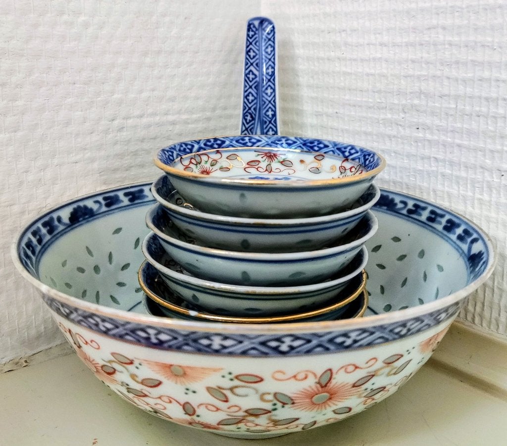 Chinees rijstkorrel porselein, Ophalen of Verzenden