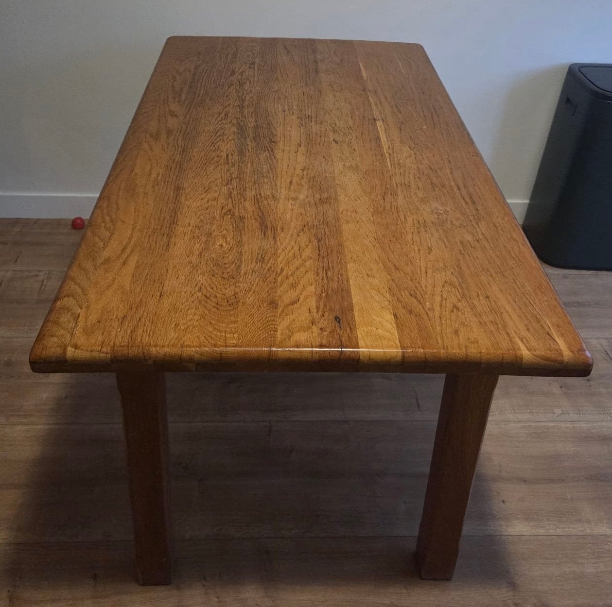 Massief eiken eettafel 140x80, Huis en Inrichting, Tafels | Eettafels, Ophalen, Gebruikt, 100 tot 150 cm, Eikenhout