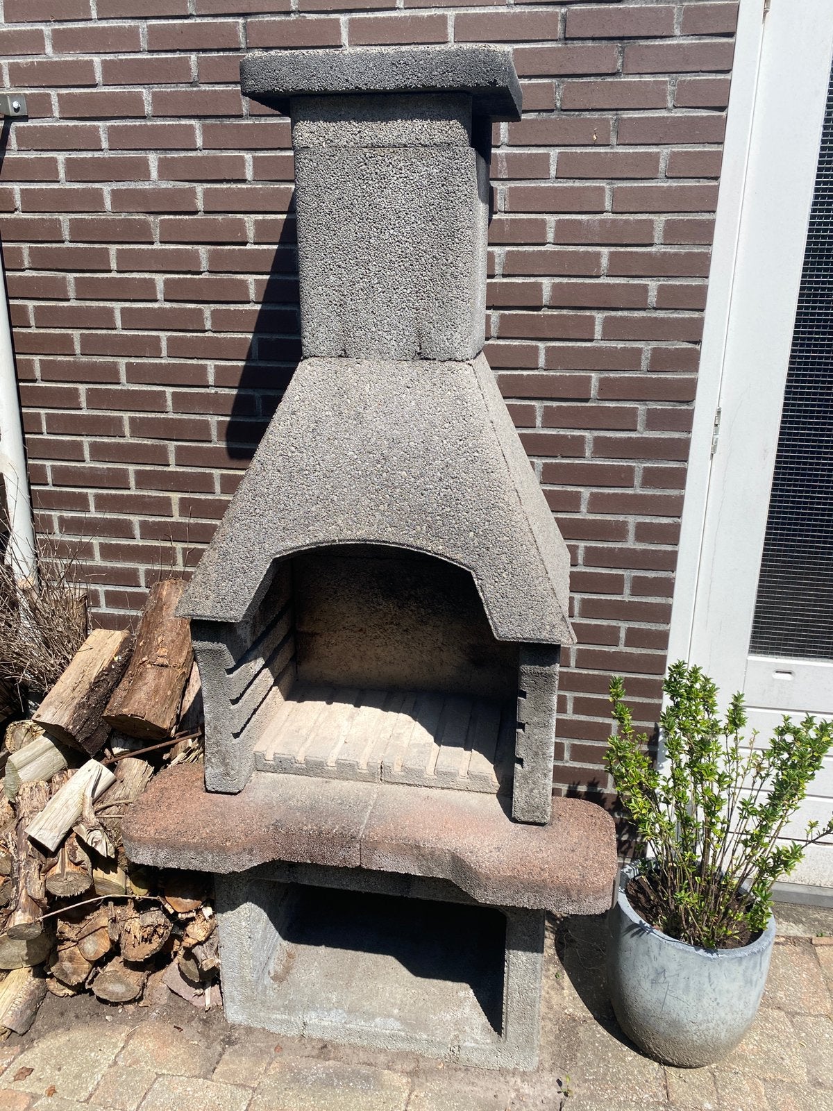 Tuinhaard- barbecue, Ophalen, Gebruikt