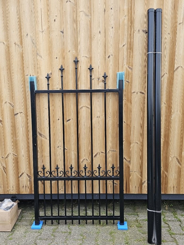2e keus smeedijzeren inlooppoort 90x170cm helemaal compleet!, Ophalen of Verzenden, Zo goed als nieuw, IJzer, Sierhekwerk